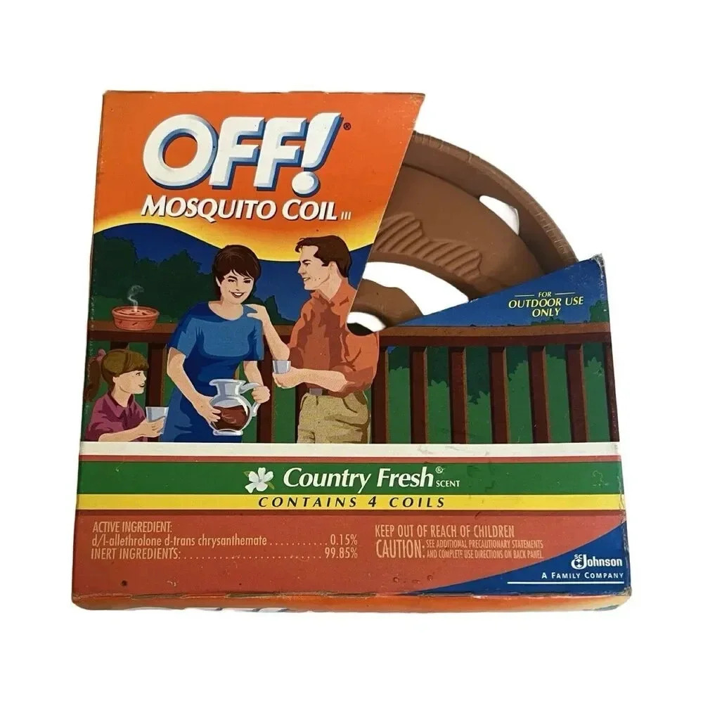 Vintage 2003 OFF! Mosquito Coil III Country Fresh Scent 4 Coils SC Johnson NEW